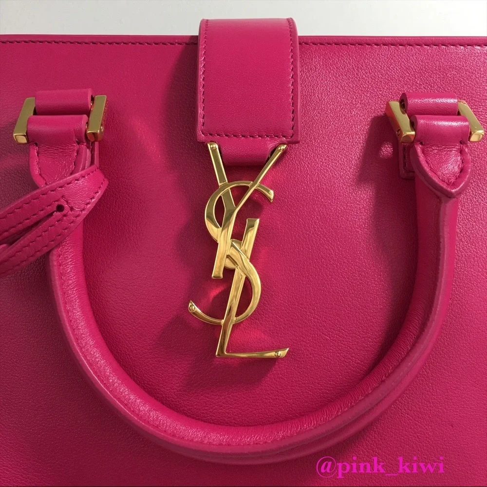 Saint Laurent Small Cabas Leather Satchel